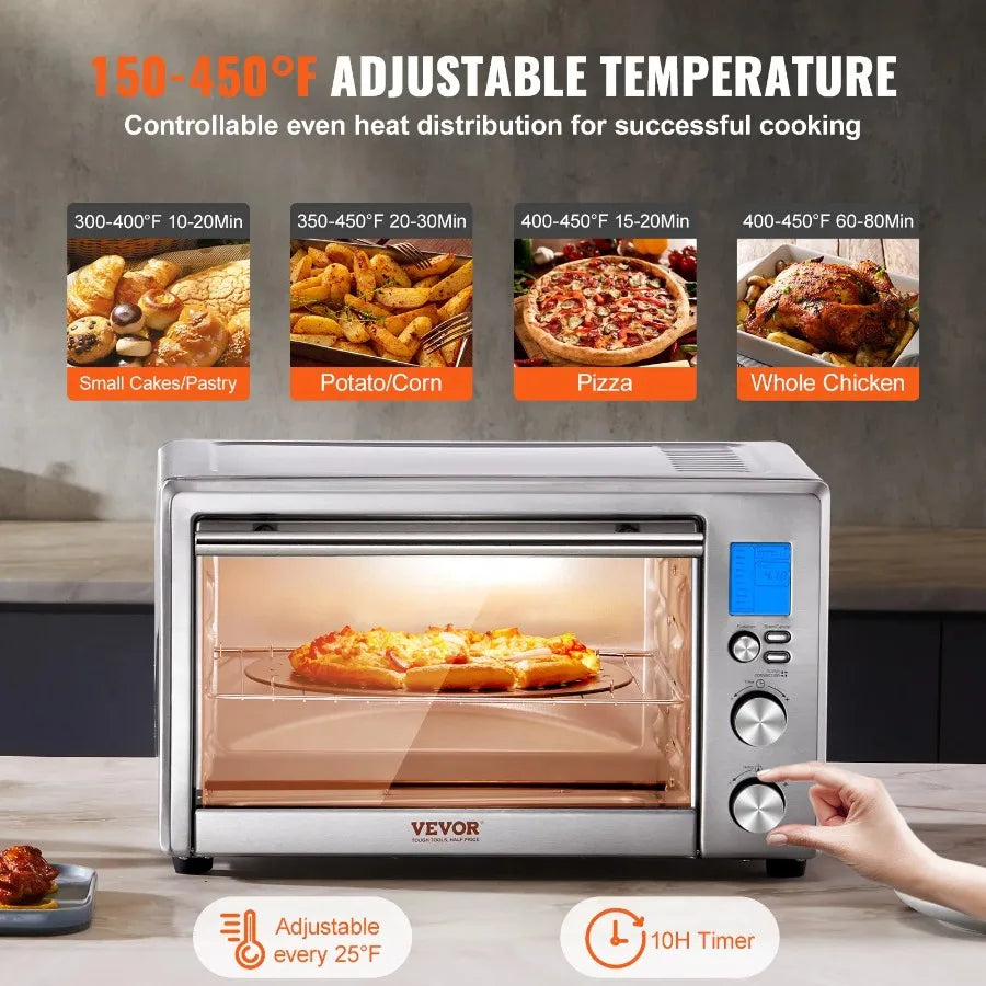 Countertop Convection Oven 28L Toaster Baker 10IN1 1800W for Home Use