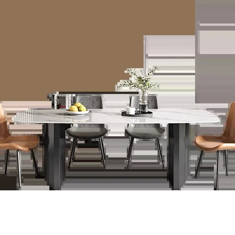 Simple Nordic Dining Table Rectangle Beauty Comfy Home Style Dining Table Marble Minimalist Mesas De Jantar Home Furniture