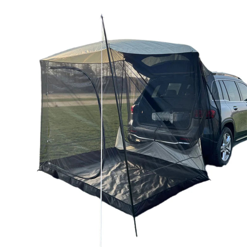 Lohascamping Car box docking tent  Portable Waterproof SUV Tail Tent 3-4 people Dome tent Sunshade Tunnel style tent