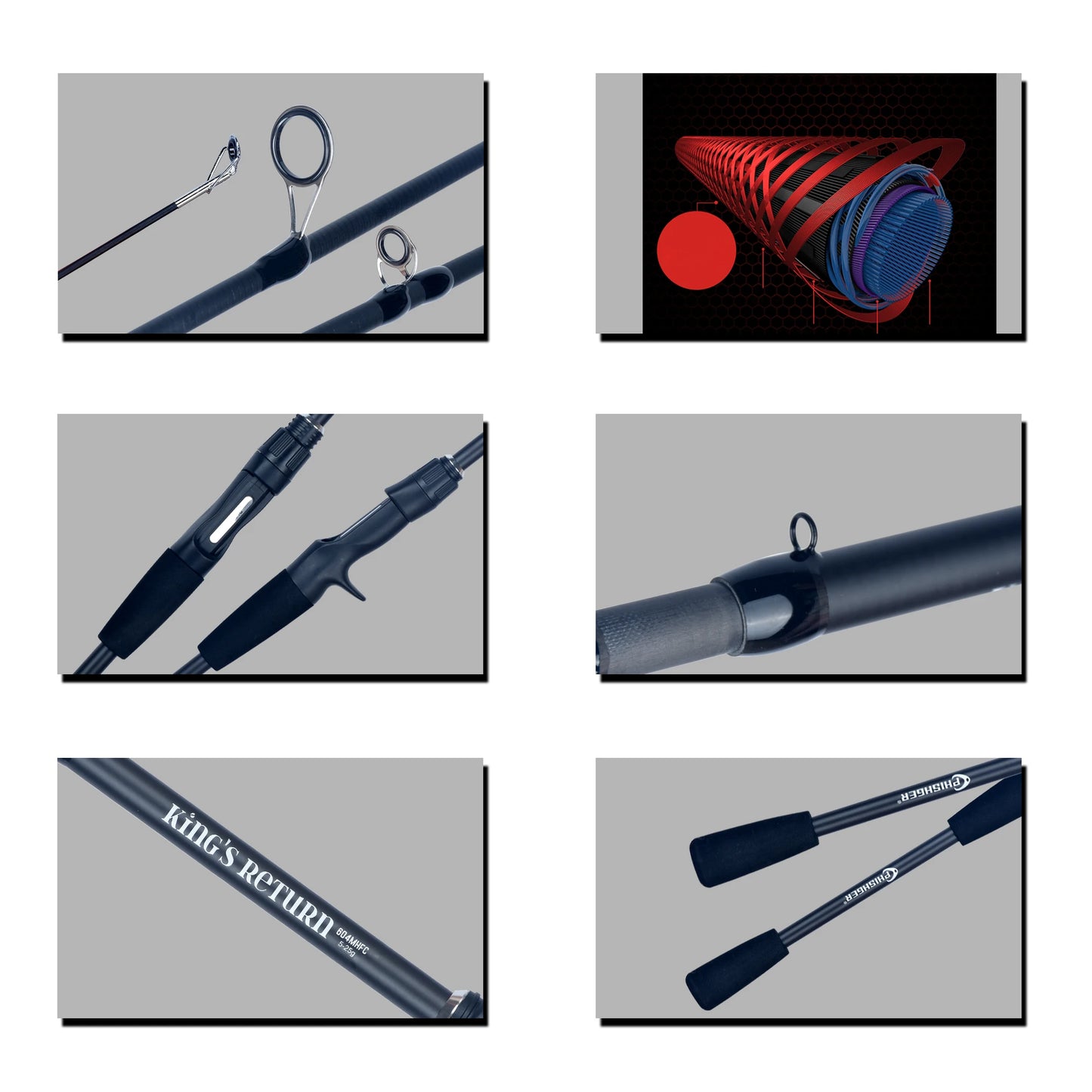 FLENHAI Spinning Baitcasting Travel Carbon Mini Fishing Rods 1.8~2.4m Casting Weight 5-30g M Fast Lure Goods For PHISHGER Pole