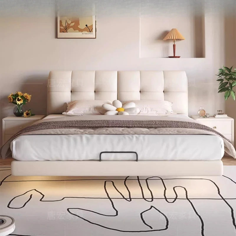 Wedding White Bed Beauty Princess Double Massage Luxury Aesthetics Bed Comfortable Fashionable Design Wood Muebles Furniture