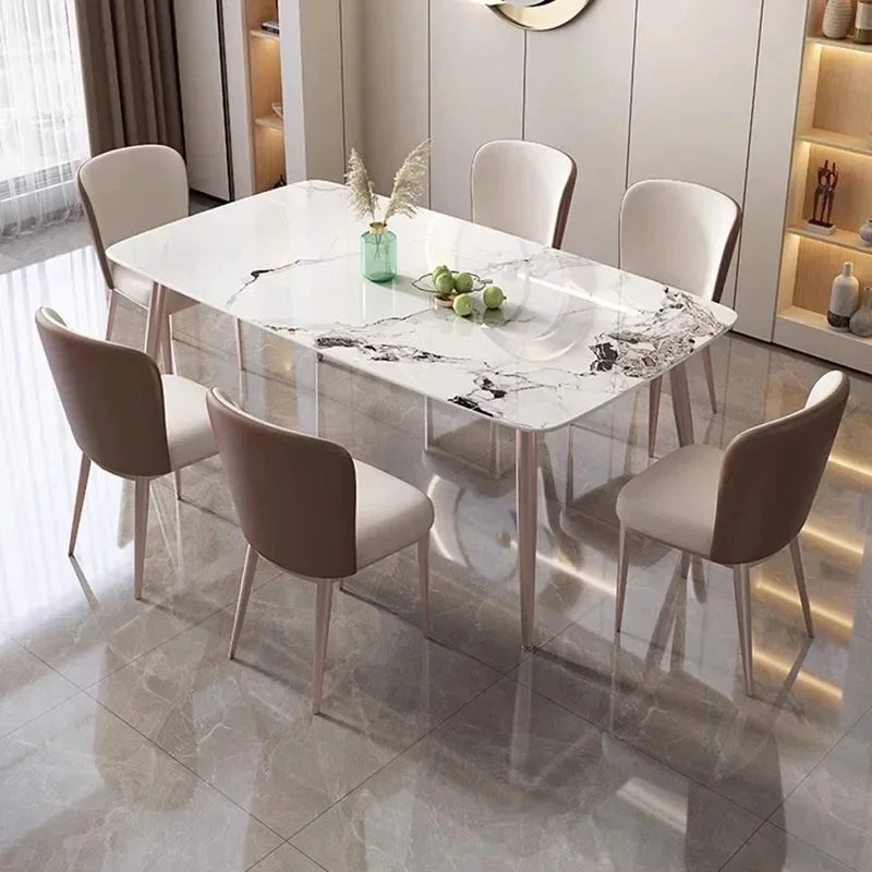 Simple Italian Dining Table Rectangle Luxury Living Room Dining Table Nordic Modern Mesas De Comedor Garden Furniture Sets