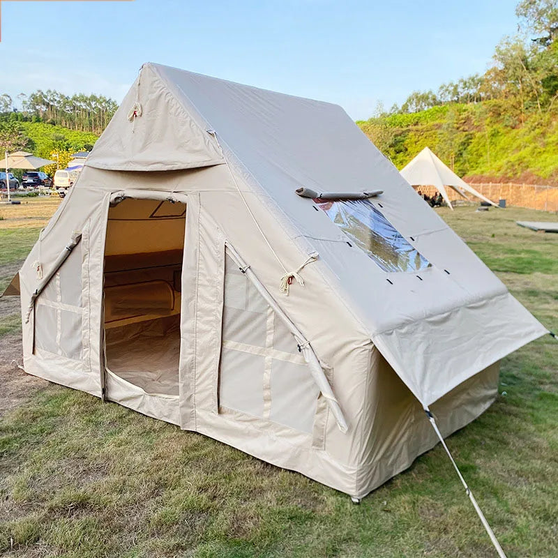 Large Inflatable Tent for Outdoor Portable Camping Thicken Rainproof Automatic No Build Tent Forest Hut 300D Oxford Cloth Lodge