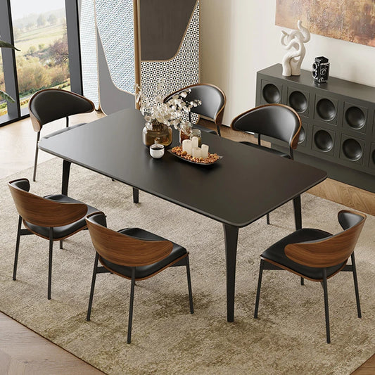 Ceramic Dining Table Modern Rooms Room Dinning Tables Sets Rectangular Cafe Kitchen Restaurant Mesa De Comedor Furniture