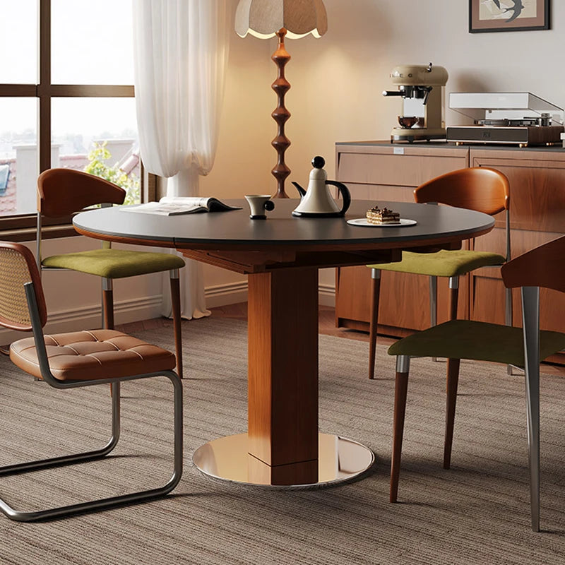 Living Room Dining Table Sets Vintage Simple Style Folding Table Modern Design Conjuntos De Sala De Jantar Living Room Furniture