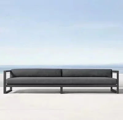 Outdoor Aluminum Alloy Sofa Four Piece Set, Terrace Garden Bar Waterproof Sofa Furniture Set