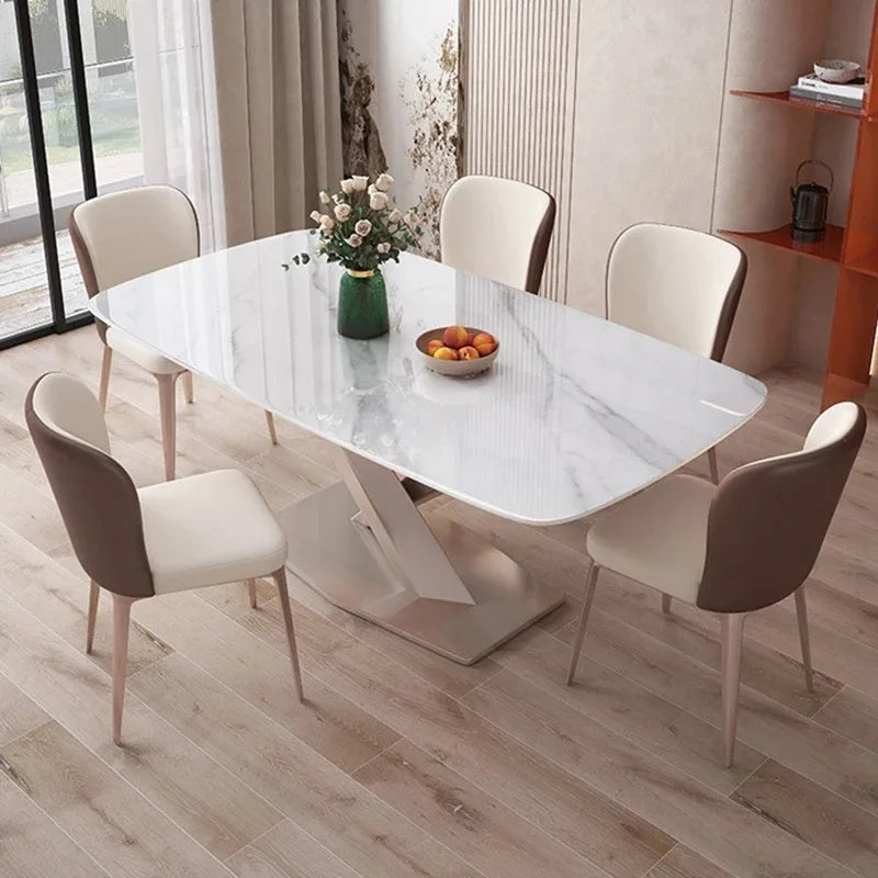 Modern Kitchen Dining Table Luxury Designer Rectangular Italian Table Restaurant Space Saving Tavoli Da Pranzo Home Furniture