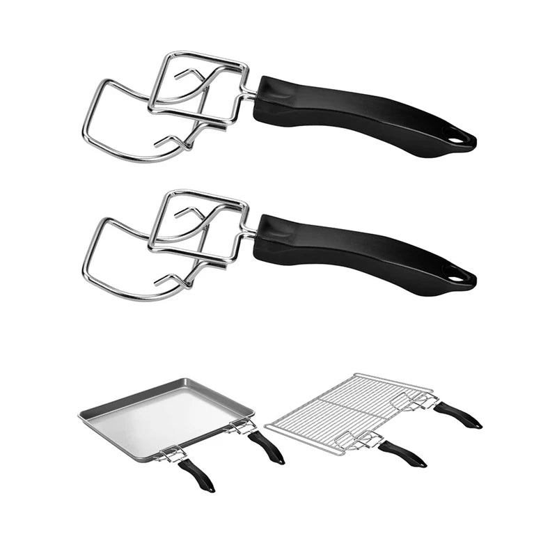 2 Pack Air Fryer Convection Toaster Oven Tray Extractor Oven Rack Pull Tool Grills Clip, Oven Clip