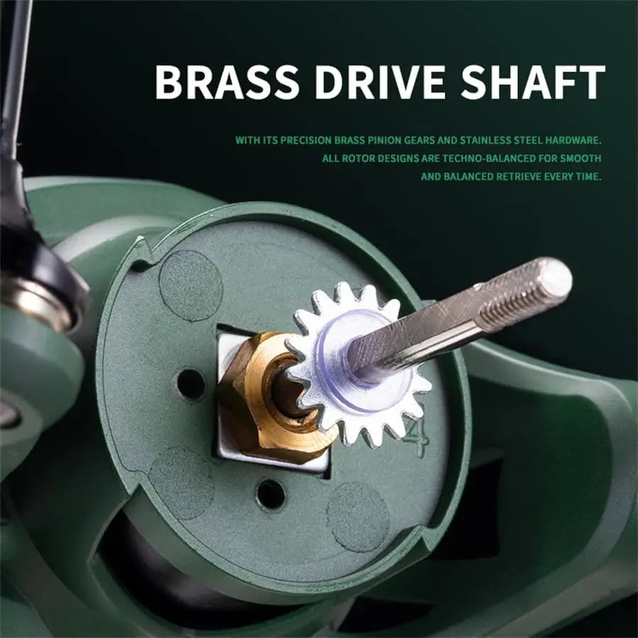 CG Fishing Reel 2000 5000 Series 5.2 1 High - Speed 17.6 lbs Anti - Reverse CNC Aluminum Affordable for Freshwater Saltwater Use