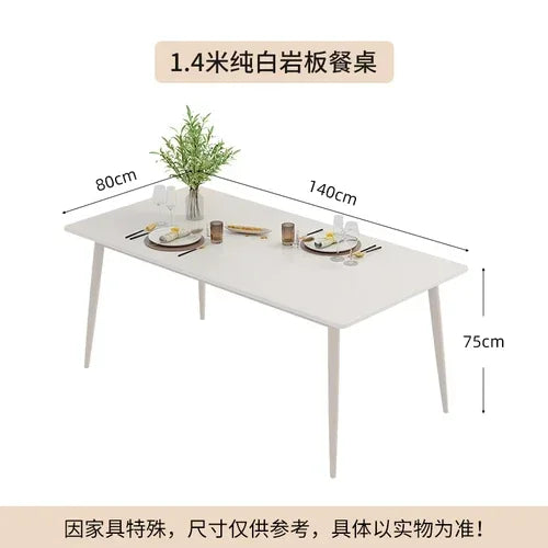 Wooden Nordic Dining Table Rectangle Minimalist Living Room Dining Table Simple Luxury Mesas De Jantar Garden Furniture Sets