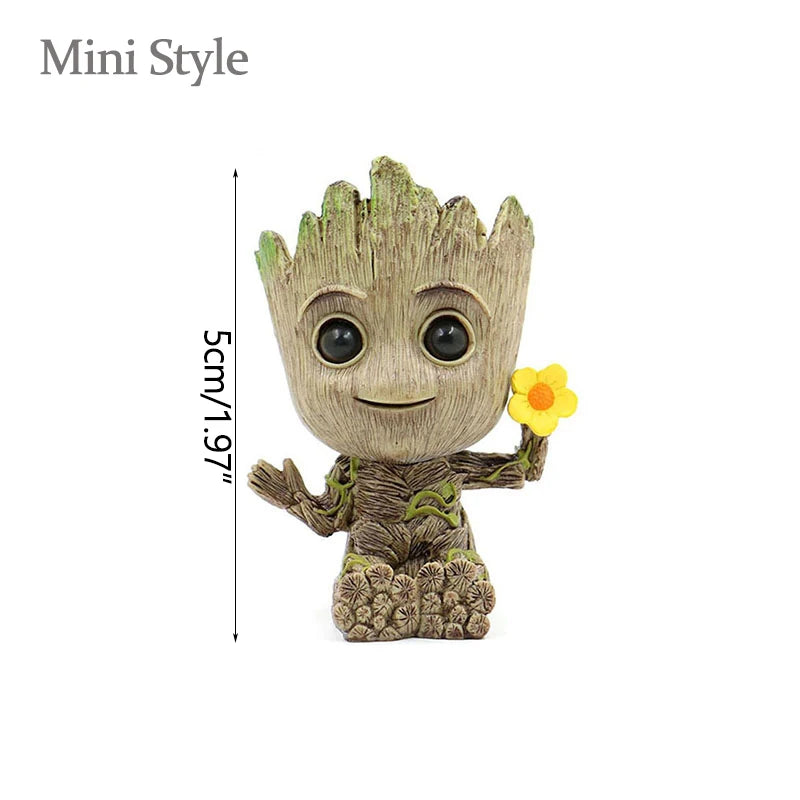 Modern Vases For Flowers Pot Groot Garden Pots Planters Anime Figurines Home Decoration Accessories Office Storage Pen Case
