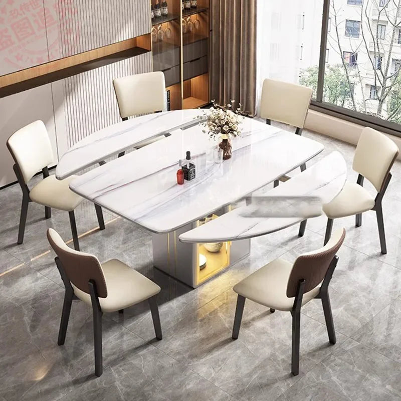Comfy Extendable Dining Table Nordic Beauty Living Room Dining Table Minimalist Design Mesa De Comedor Kitchen Furniture