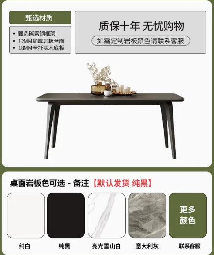 Ceramic Dining Table Modern Rooms Room Dinning Tables Sets Rectangular Cafe Kitchen Restaurant Mesa De Comedor Furniture