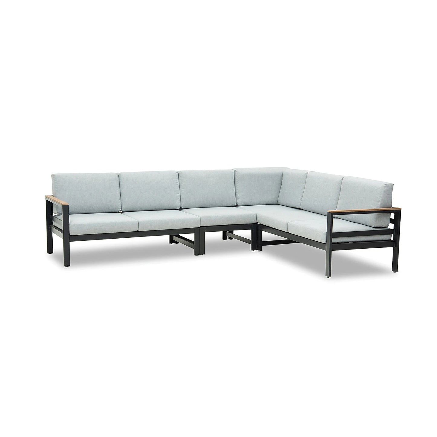 Modern exterior aluminum outdoor garden courtyard family hotel balcony leisure furniture corner sofa set