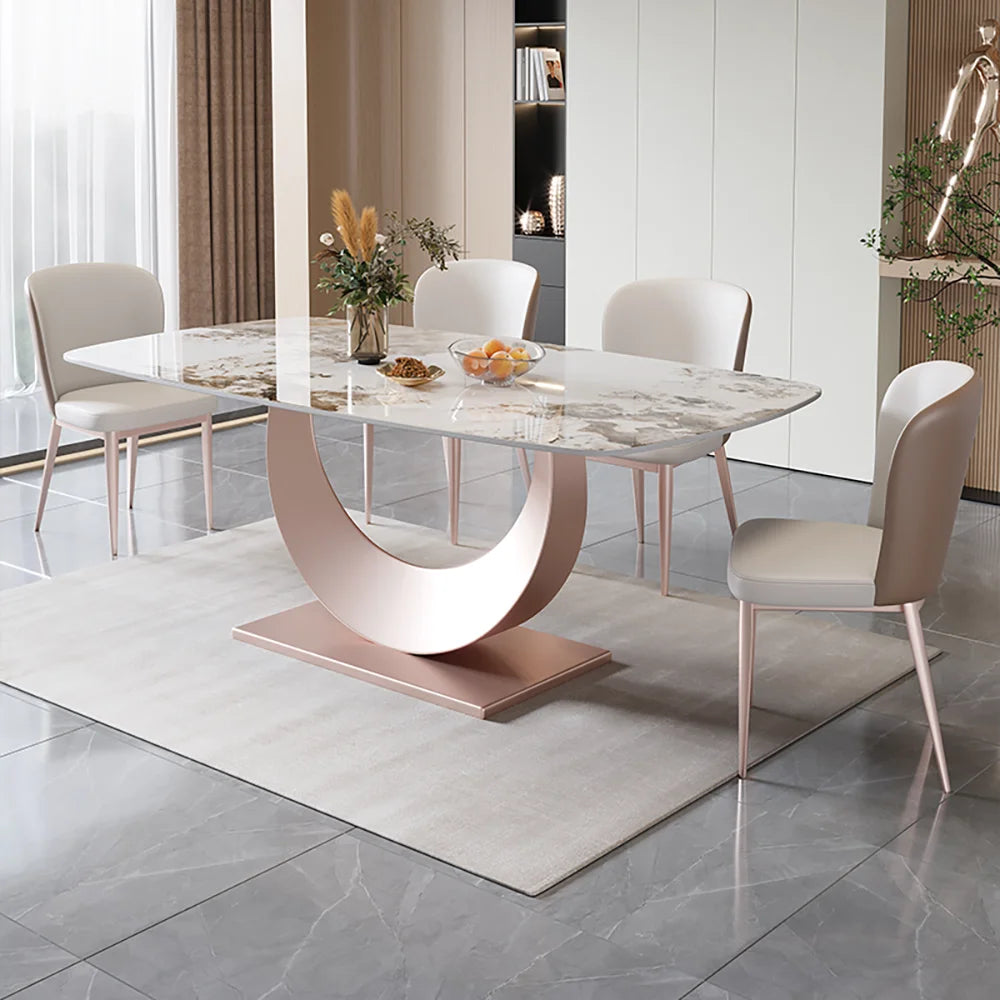 Italian Nordic Dining Table Simple Modern Decorate Luxury Dining Table Marble Minimalist Mesa De Comedor Home Furniture