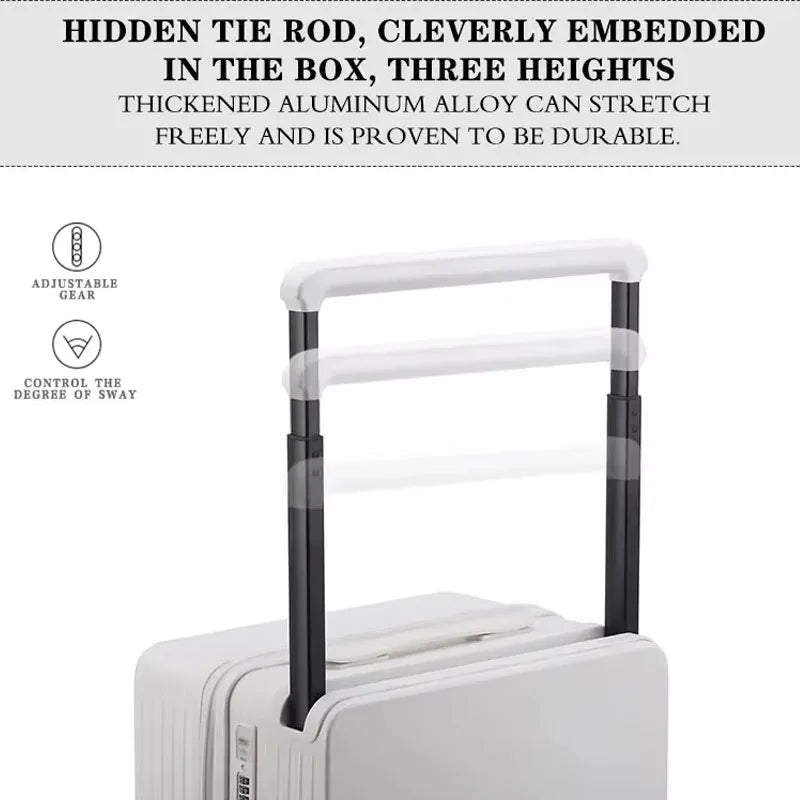 Manufactory PC  Travel Trolley Case Durable Men Combination Case Small Size Boarding Case Luggage Suitcase with USB