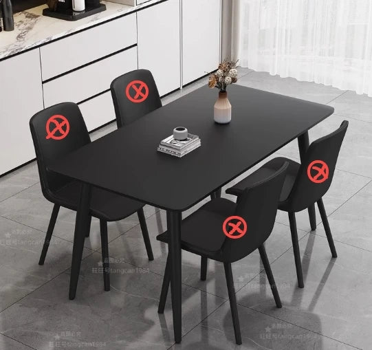 Ceramic Dining Table Modern Rooms Room Dinning Tables Sets Rectangular Cafe Kitchen Restaurant Mesa De Comedor Furniture