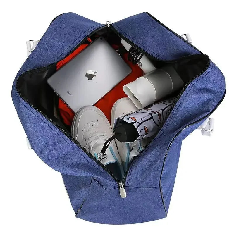 Portable Large Capacity Rolling Trolley Travel Bag Men's Boarding Case Hand Dragged Travel Duffels Zipper Women's Luggage