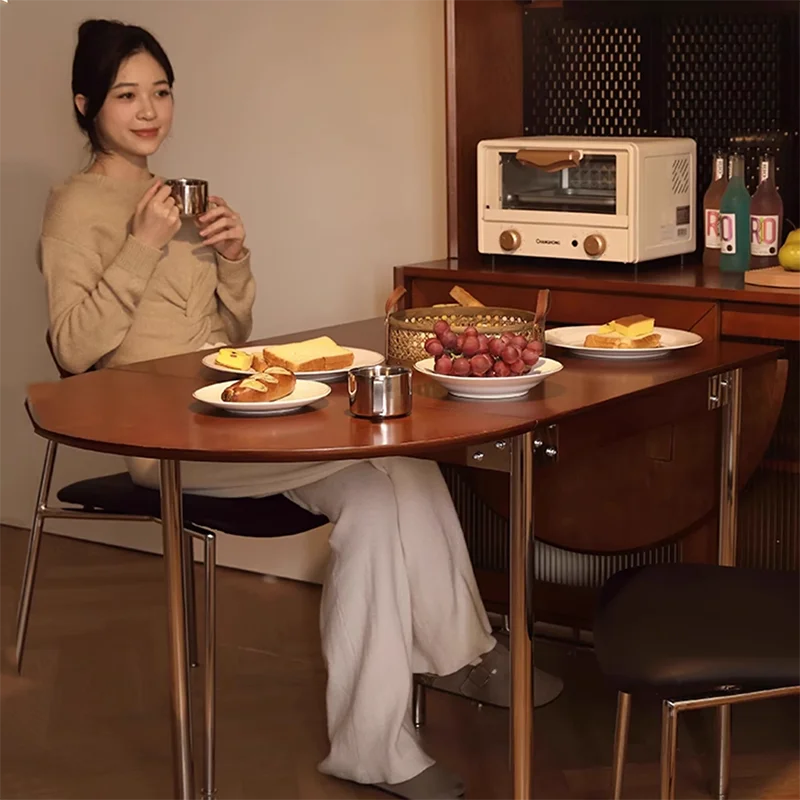 Luxury Dining Table Simple Minimalist Modern Decoration Folding Tables European Mesas Pegables Portatil Kitchen Furniture