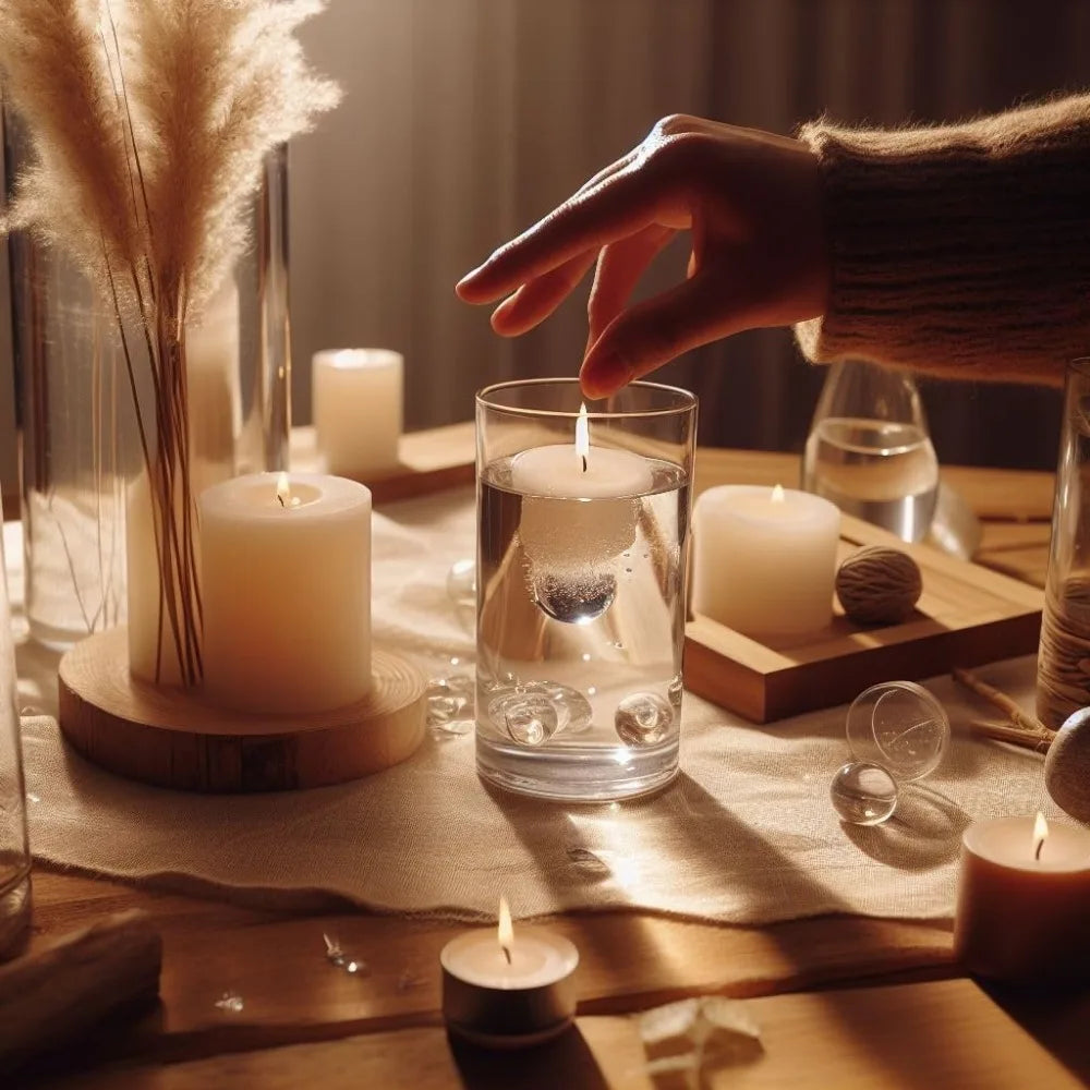 48 pieces set of transparent glass cylindrical vases for center decoration - floating candle vase holders of different sizes