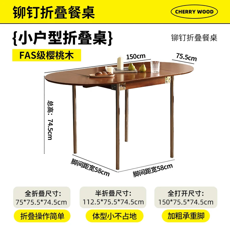 Luxury Dining Table Simple Minimalist Modern Decoration Folding Tables European Mesas Pegables Portatil Kitchen Furniture
