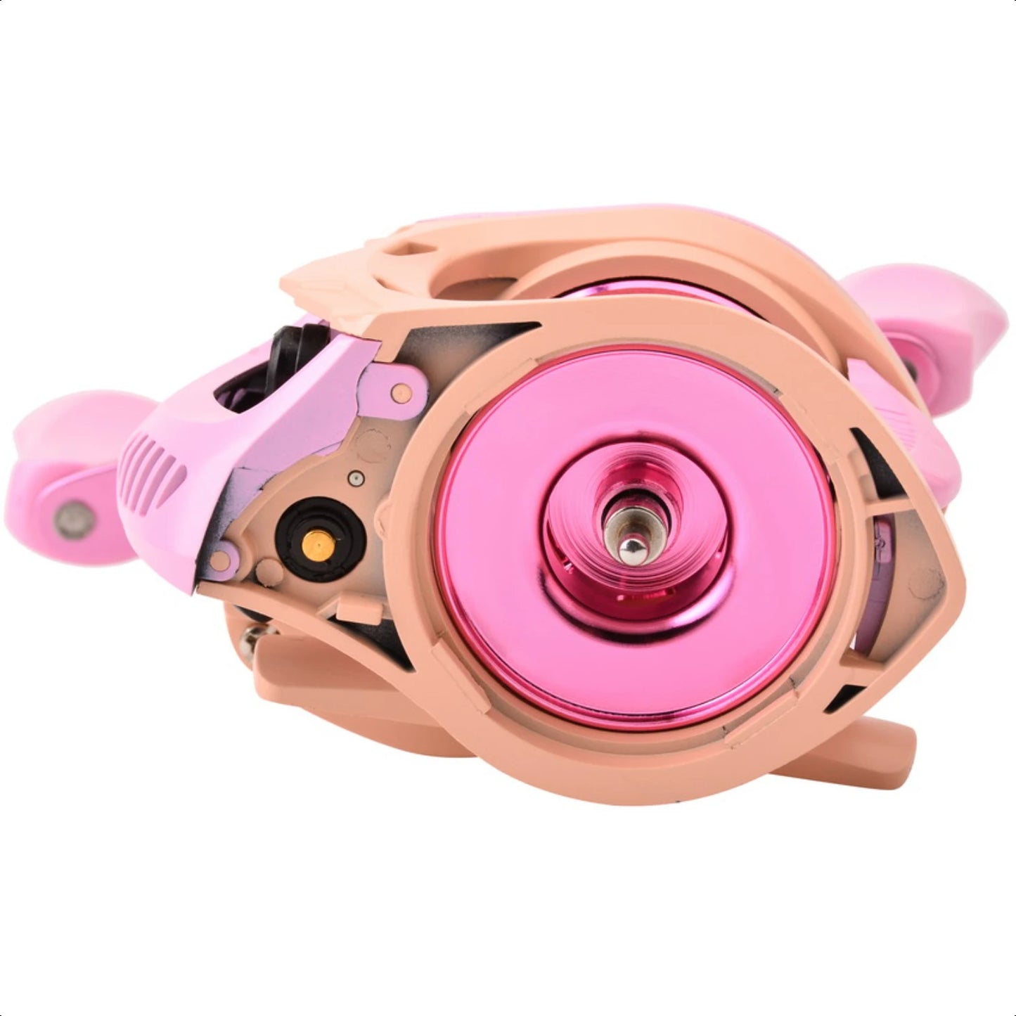 Ultra Light Pink Left/Right Handed Brake System Baitcasting Fishing Reel with Gear Ratio 7.2:1