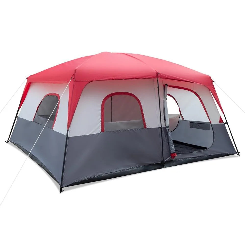 14 Persons Pop Up Camping Tent 2 Rooms Easy Up Instant for Family