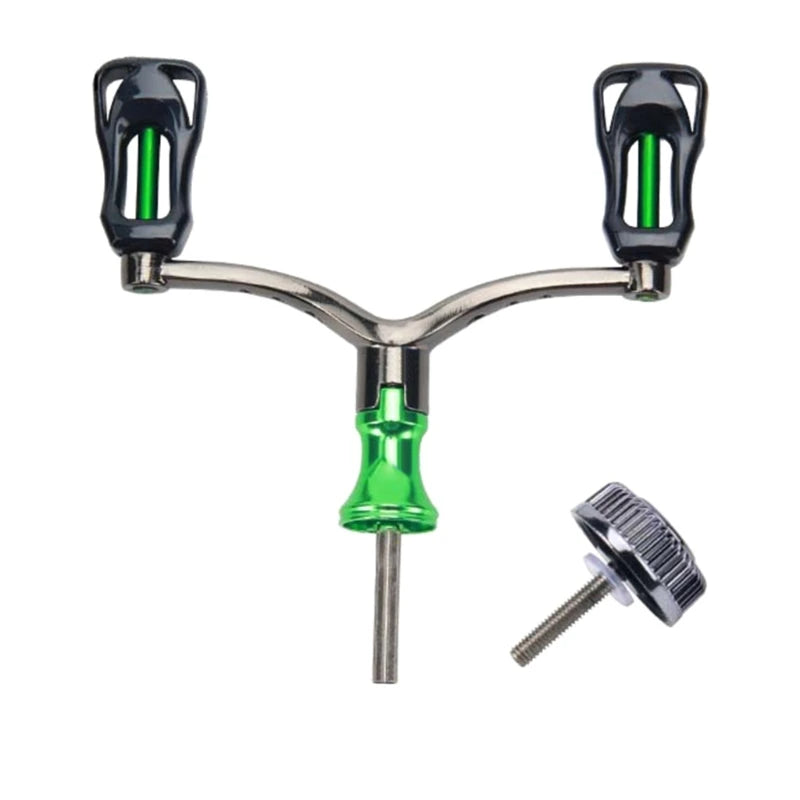 Fishing Reel Double Arm Fishing Reel Handle Arm Grip for Baitcasting Reel, Spinning Fishing Reel Handle