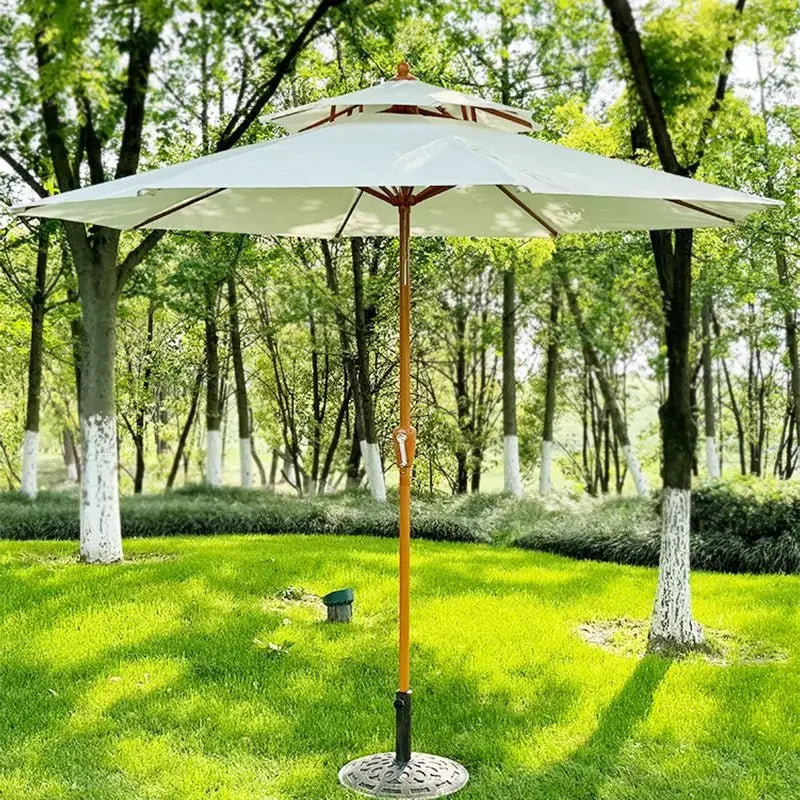 2.7m Outdoor Umbrella 파라솔 대형 Courtyard Sun Parasol Beach Folding Pillar Paraguas sombrilla playa Balcony Sunshade Canopy Patio