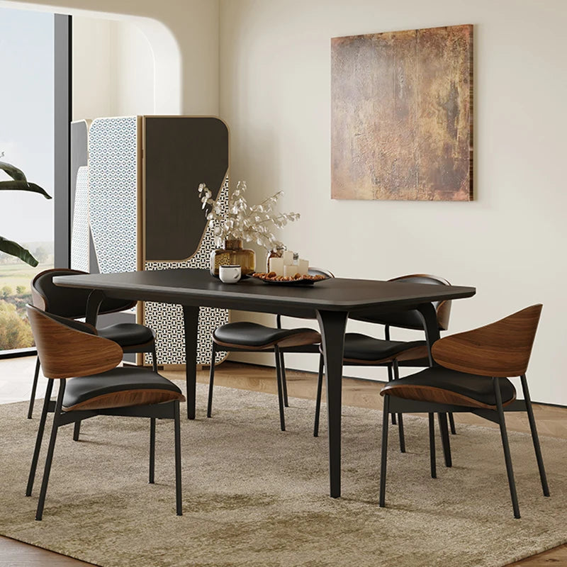 Ceramic Dining Table Modern Rooms Room Dinning Tables Sets Rectangular Cafe Kitchen Restaurant Mesa De Comedor Furniture
