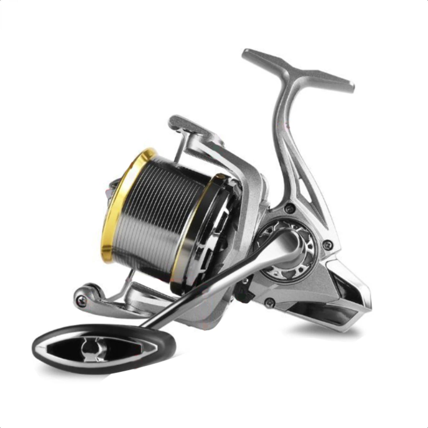 8000 9000 10000 12000 14000 Series Long Casting Spinning Wheel 17+1BB Aluminum Alloy Spool 4.8 1 High Speed Fishing Reel Samolla