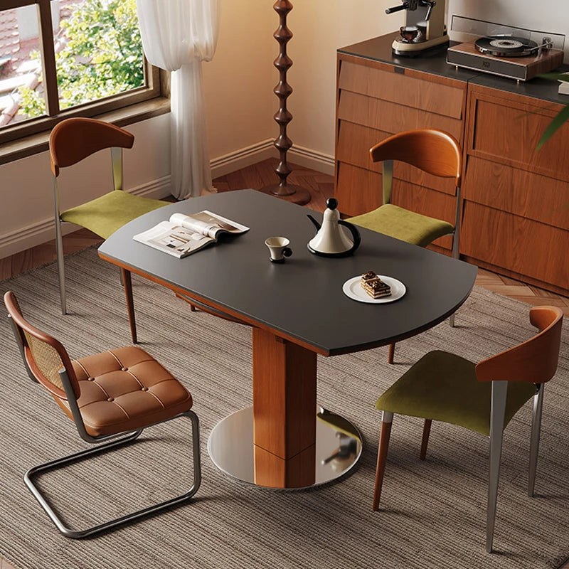 Living Room Dining Table Sets Vintage Simple Style Folding Table Modern Design Conjuntos De Sala De Jantar Living Room Furniture