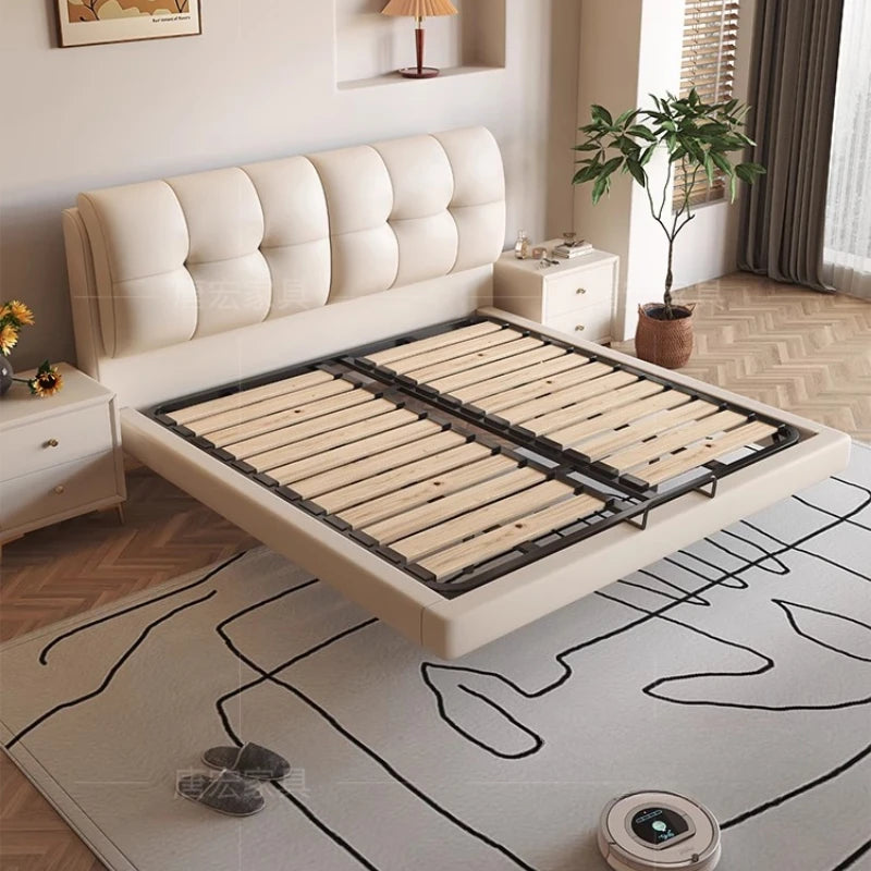 Wedding White Bed Beauty Princess Double Massage Luxury Aesthetics Bed Comfortable Fashionable Design Wood Muebles Furniture