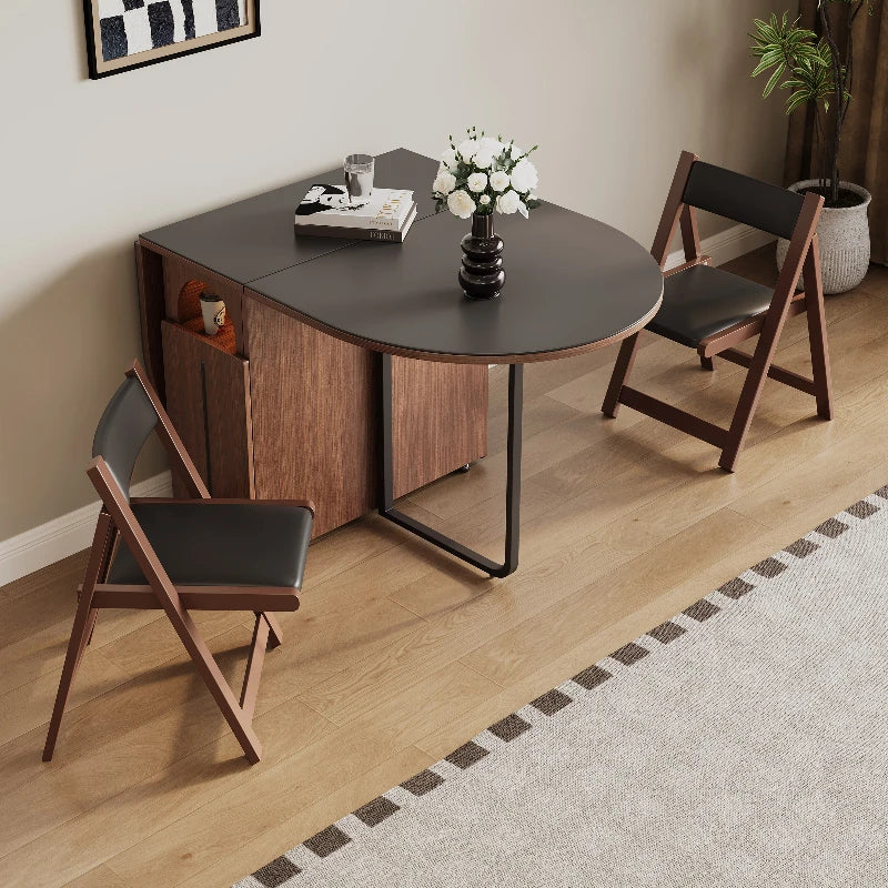 Modern Simpledining Table Sets Extendable Space Saving Folding Table Portable Tavolo Pranzo Allungabile Living Room Furniture