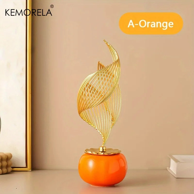 Ceramic Statue Nordic Creative Light Luxury Living Room Decoration Sculptures and Figurines Office Desk Accessories Room Decor