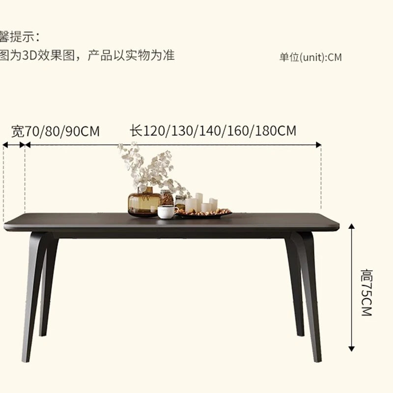 Ceramic Dining Table Modern Rooms Room Dinning Tables Sets Rectangular Cafe Kitchen Restaurant Mesa De Comedor Furniture