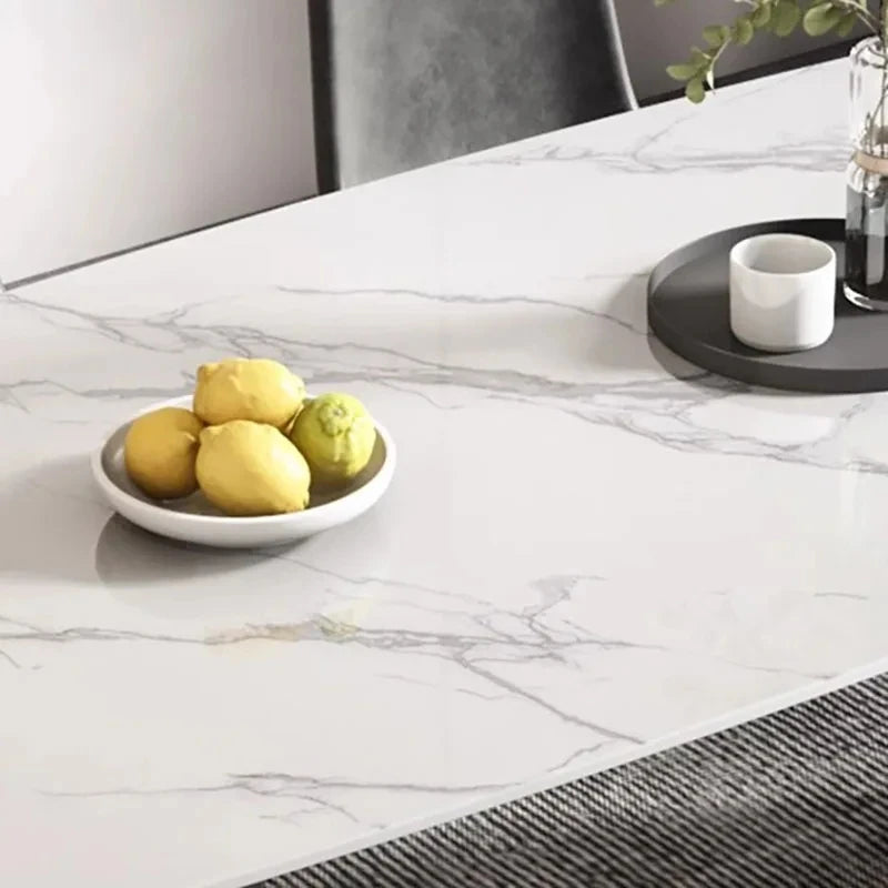 Simple Nordic Dining Table Rectangle Beauty Comfy Home Style Dining Table Marble Minimalist Mesas De Jantar Home Furniture