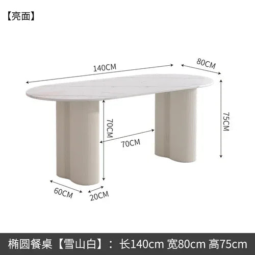 Italian Style Dining Table Oval Simple Nordic Wooden Design Dining Table Living Room Mesas De Comedor Garden Furniture Sets