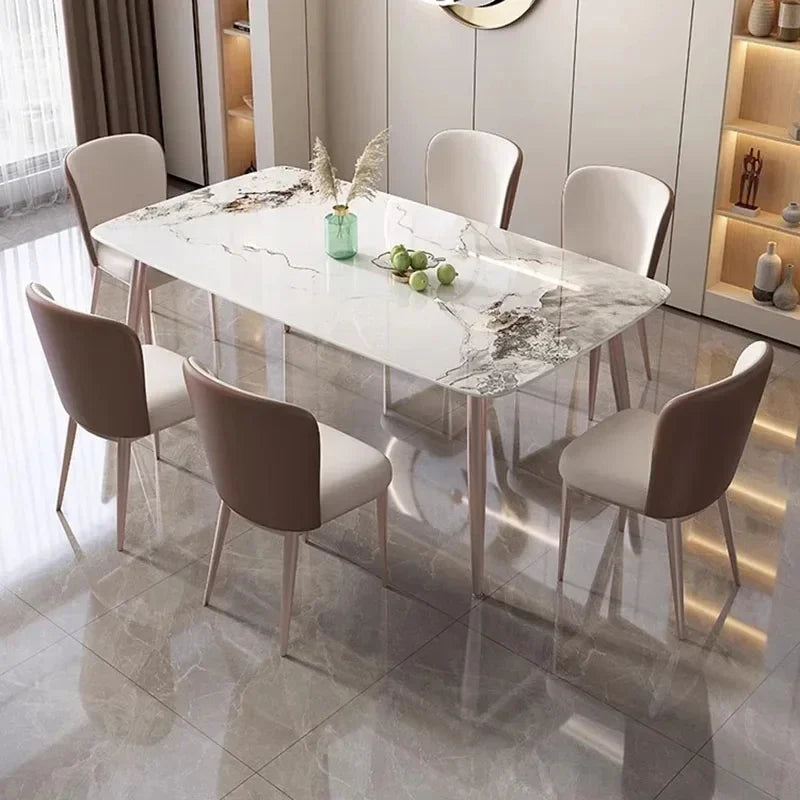 Simple Italian Dining Table Rectangle Luxury Living Room Dining Table Nordic Modern Mesas De Comedor Garden Furniture Sets