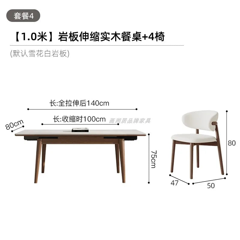 Simple Decoration Dining Table Style Minimalist Folding Table Luxury Conjuntos De Sala De Jantar Living Room Furniture