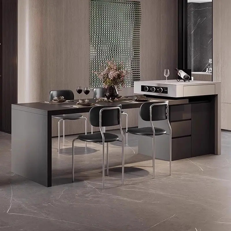 Extendable Living Room Dining Table Center Portable Rooms Lift Up Kitchen Islands Restaurant Simple Mesa Comedor Furniture