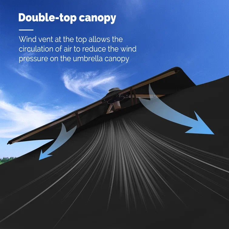 Hot Sale Garden Patio Umbrella Restaurant Cafe Hotel Luxury Outdoor Commercial Big Size Garden Parasol Rome Large Umbrella