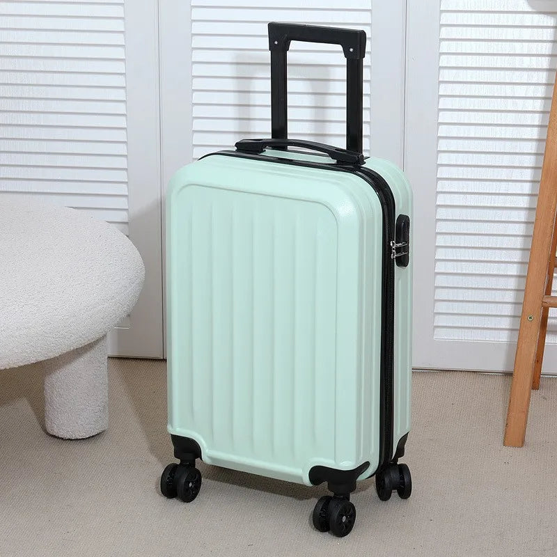 20 Inch Lightweight Hardshell Suitcase Large Capacity Sleek Solid Color Durable Trolley Case Travel Luggage for Adults