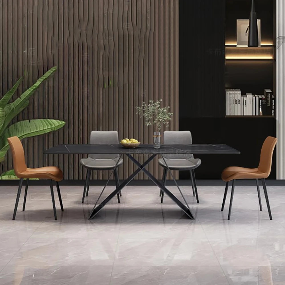 Nordic European Dining Table Italian Luxury Marble Minimalist Dining Table Nordic Modern Mesa De Comedor Home Furniture