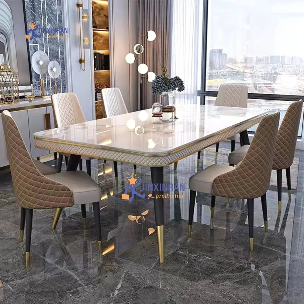 Manufacturers Selling Dinning Room Furniture Dining Tables Set Marble Top Modern Dinning Table
