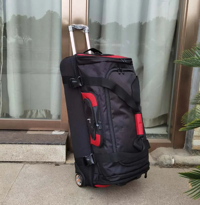 27"32" inch large capacity Rolling Luggage Travel Bag Suitcase Wheel Women Shoulder Bags Men's Football Backpack