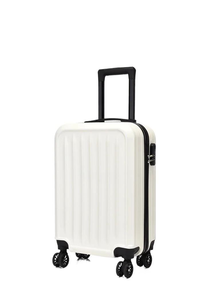 PC Suitcase Gift Trolley Case 20 Inch Children's Striped Simple Luggage Password Boarding Universal Wheel Leather Case