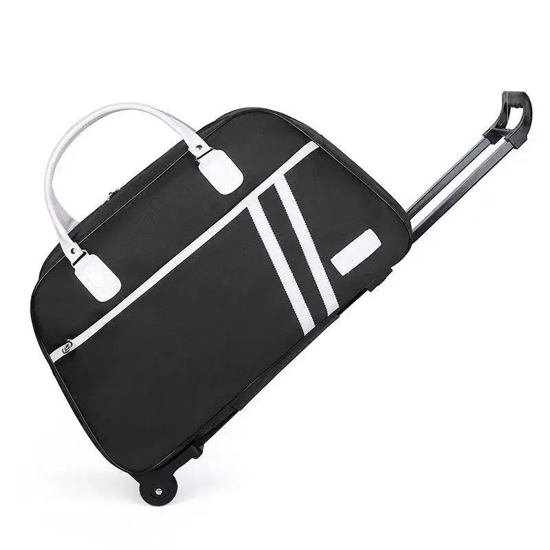 Portable Large Capacity Rolling Trolley Travel Bag Men's Boarding Case Hand Dragged Travel Duffels Zipper Women's Luggage
