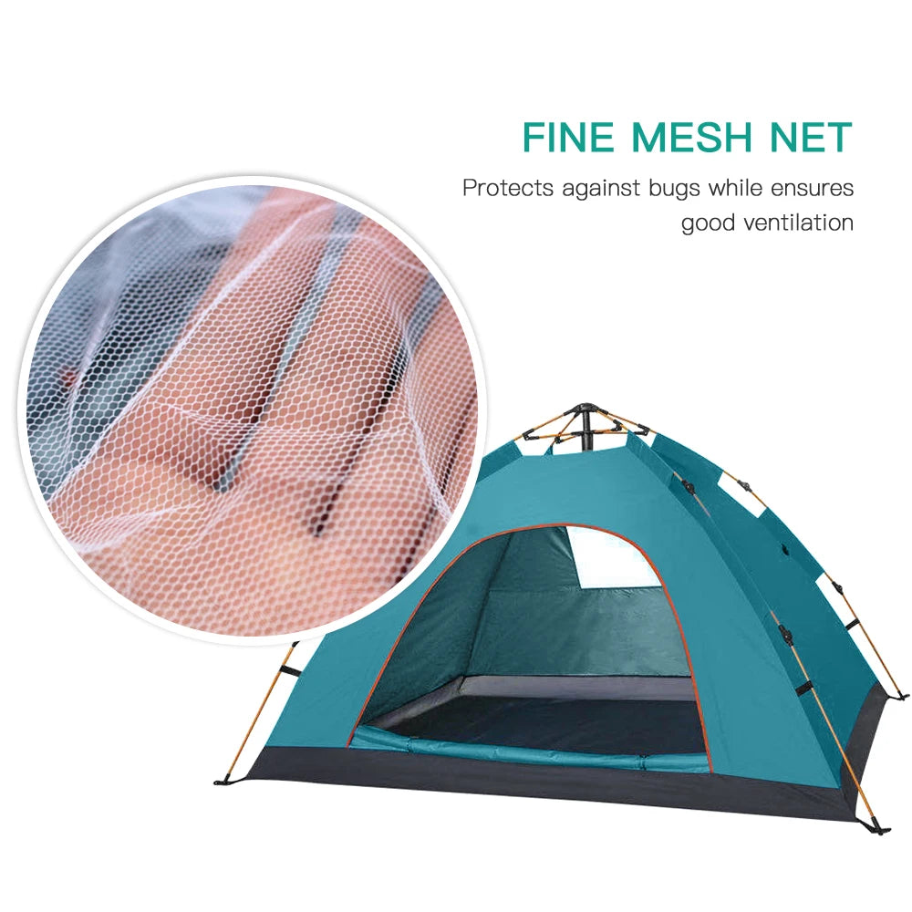 Outdoor Pop Up Tent Water-resistant Portable Instant Camping Folding Fully Automatic Tent for 1-2 Family Tent
