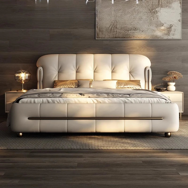 Classic Minimalist Beds Beauty Princess Japanese European Modern Bed Aesthetics Designer Fashionable Wood Muebles Home Furniture